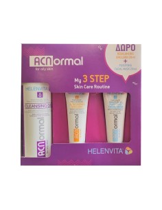 Helenvita ACNormal Cleansing Gel, 200ml & Δώρο Repalancing Emulsion, 20ml & Purifying Facial Mask, 20ml - 5213010810100