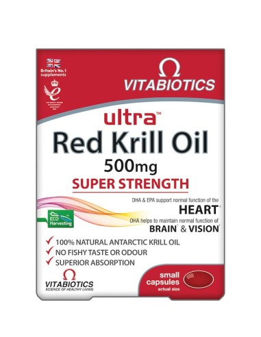 Vitabiotics Ultra Red Krill Oil 30caps - 5021265245307