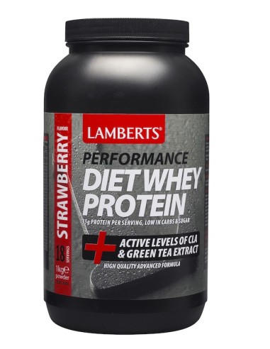 Lamberts Diet Whey Protein Γεύση Φράουλα 1000gr - 5055148409470