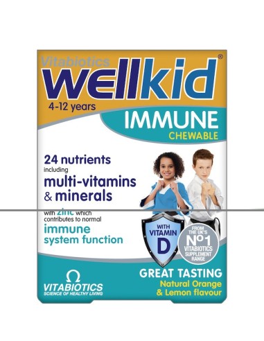 Vitabiotics Wellkid Immune 30tabs - 5021265246441