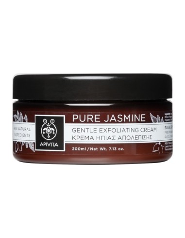 Apivita Κρέμα Ήπιας Απολέπισης Pure Jasmine 200ml - 5201279036072