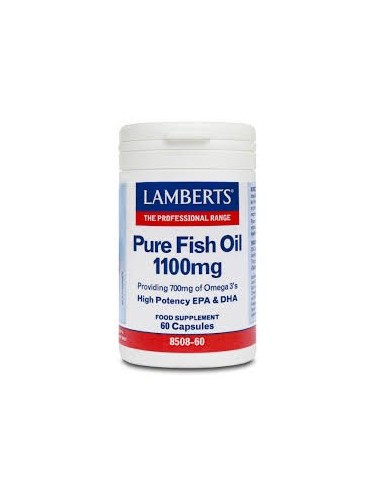 Lamberts Pure Fish Oil 1100mg 60caps - 5055148410575