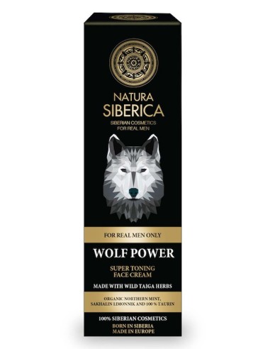 Natura Siberica Men Super Toning Face Cream Wolf Power 50ml - 4744183013001