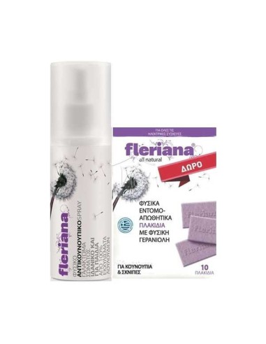 Power Health Fleriana Spray 100ml +Δώρο Εντομοαπωθητικά Πλακίδια 10τεμ - 5200321009729