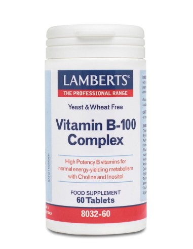 Lamberts Vitamin B 100 Complex 60tabs - 5055148400316