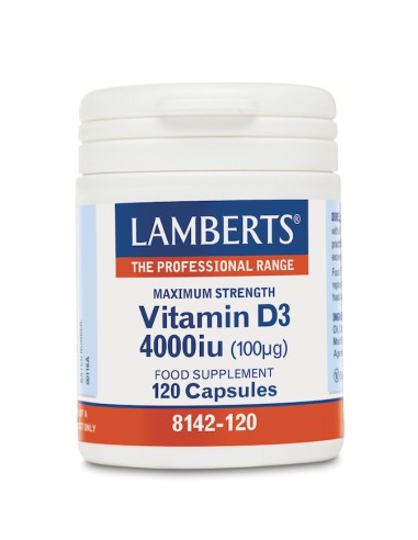 Lamberts Vitamin D 4000iu 120caps - 5055148410544
