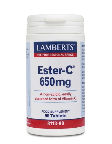 Lamberts Vitamin Ester C 650mg 90tabs - 5055148403201