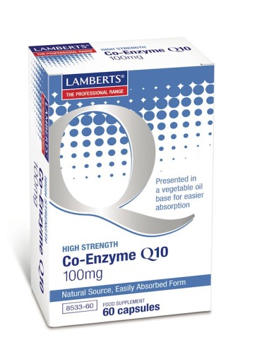 Lamberts Co-Enzyme Q10 100mg 60caps - 5055148410377
