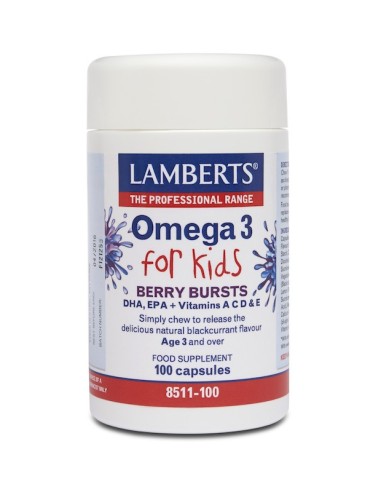 Lamberts Omega 3 For Kids (Berry Bursts) 100caps - 5055148407483