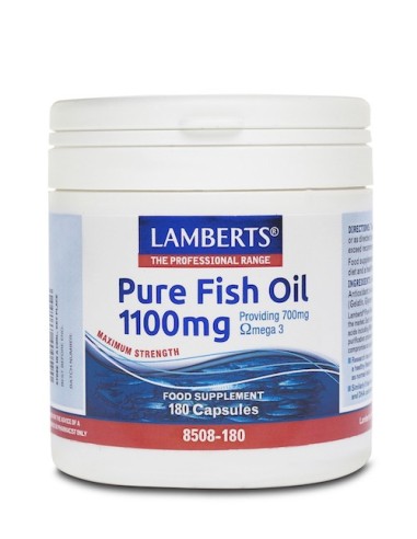 Lamberts Pure Fish Oil 1100mg 180caps - 5055148410568