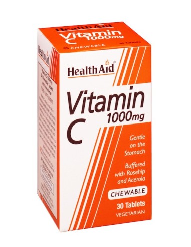 Health Aid Vitamin C 1000mg (Μασώμενη) 30tabs - 5019781011100