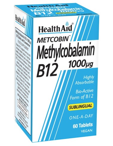 Health Aid Metcobin B12 1000mg 60tabs - 5019781054022