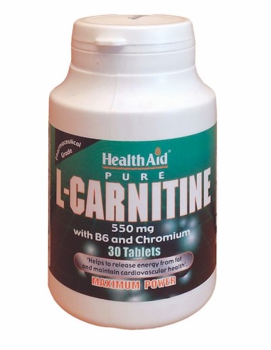 Health Aid L-Carnitine 30tabs - 5019781022335