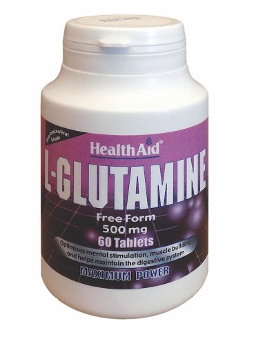 Health Aid L-Glutamine  60tabs - 5019781022526