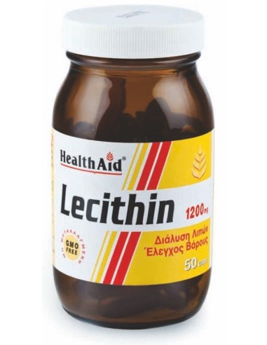 Health Aid Lecithin 1200mg 50caps - 5019781022106