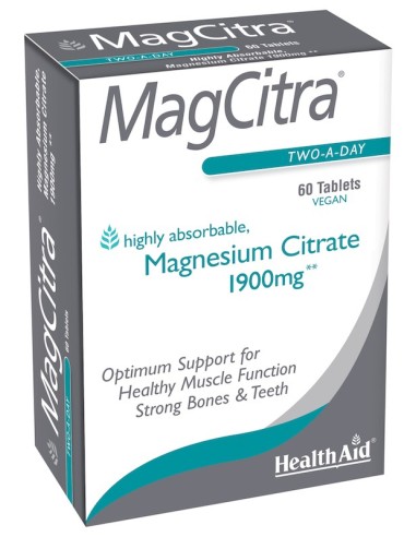 Health Aid Mag Citra-Magnesium Citrate 60tabs - 5019781026036