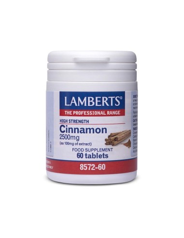 Lamberts Cinnamon 2500mg 60tabs - 5055148404895